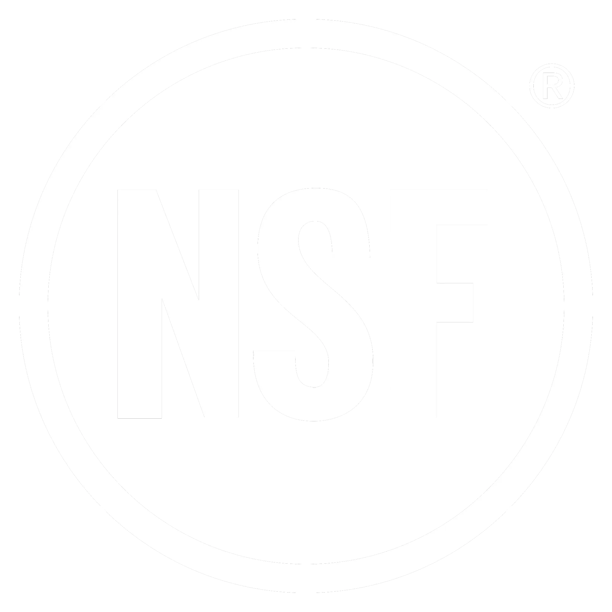 NSF Certified logo, showing that the product is certified by the nsf
